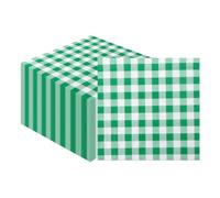 Flintronic 40 x Serviettes pour Fêtes et Anniversaires, 33 x 33 cm, Serviettes de Décoration de Table, Serviette Cocktail, Idéales pour Fêtes, Mariage, Célébrations, Baby Shower, Motif Vichy