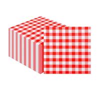 Flintronic 40 x Serviettes pour Fêtes et Anniversaires, 33 x 33 cm, Serviettes de Décoration de Table, Serviette Cocktail, Idéales pour Fêtes, Mariage, Célébrations, Baby Shower, Motif Vichy