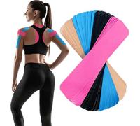 flintronic 60Pcs Bande de Kinésiologie de Sport, 5cmx25cm Strap Sport élastique, Imperméable Strap Bande Kinesiologie pour Soulager la Douleur pour les Muscles, Kinesio Tape pour Genoux épaules Coudes