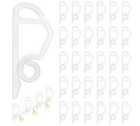 flintronic 60pcs Crochets de Gouttière, Clip de Lumière de Noël Crochet, Gouttière Crochets Extérieurs, Lumière Extérieure Résistant aux Intempéries Clip de Lumière de Vacance pour Décoration de Noël