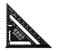 Flintronic 7in Equerre Menuisier, Equerre de Charpentier Métrique, Aluminium Regle Multifonctionnels, pour Charpentier, Couvreur, Ingénieur