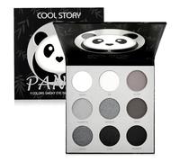Flintronic 9 Couleurs Palette de Fards à Paupières, Palette D'ombres à Paupières Smoky Noir, Palette de Maquillage Gothique, Shimmer Matte Ombre A Paupière, Ultra Pigmenté, Imperméable À L'eau