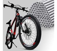 flintronic 96PCS Réflecteur de Rayon de Vélo, Tubes Réflecteurs pour Rayons de Vélo Visibilité à 360°, Réflecteur de Roue de Bicyclette Rayons Réfléchissants pour Tous Les Rayons de vélo Standard
