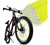 flintronic 96pcs Réflecteur de Rayon de Vélo, Tubes Réflecteurs pour Rayons de Vélo Visibilité à 360°, Coloré Réflecteur de Roue de Bicyclette Rayons Réfléchissants Tous Rayons de vélo Standard
