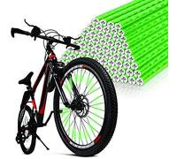 flintronic 96pcs Réflecteur de Rayon de Vélo, Tubes Réflecteurs pour Rayons de Vélo Visibilité à 360°, Coloré Réflecteur de Roue de Bicyclette Rayons Réfléchissants Tous Rayons de vélo Standard