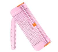 flintronic A4 Massicot 12 Pouces, Règle Titane Guillotine Coupe Papier avec Sécurité Système et Remplaçable Lame (Règle Latérale Incluse) pour Papier Craft, Coupons, Étiquettes et Cartes 38CM