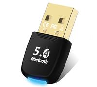 Flintronic Adaptateur Bluetooth 5.4, Clé Bluetooth USB, Dongle Bluetooth 5.4 pour Clavier Souris Casque Manette de Jeu Enceinte Écouteurs Plug Play avec Windows 7/8.1/10/11
