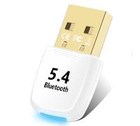 Flintronic Adaptateur Bluetooth 5.4, Clé Bluetooth USB, Dongle Bluetooth 5.4 pour Clavier Souris Casque Manette de Jeu Enceinte Écouteurs Plug Play avec Windows 7/8.1/10/11