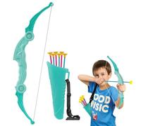 flintronic Arc et flèche pour Enfants, Ensemble de tir à l'arc avec lumières LED, Pliable Ensemble deTir à Larc Comprenant 1 Arc, 6 Flèches, 1 Carquois, pour Enfants de 3 à 8 Ans