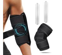 flintronic Attelle de Coude Réglable, Coudiere Tendinite, Orthèse du Coude du Nerf Cubital, avec Attelles Métalliques Amovibles, Appliquer à Tendinite, Coude de Tennis, Adapté Bras Gauche et Droit