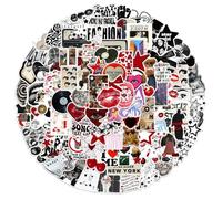 Flintronic Autocollants pour Femmes, 100 Pcs Stickers Décoratifs, Autocollants Vintage, Stickers Autocollant Étanche, Sticker pour Bullet Journal,Bouteille d'Eau,Meubles,Ordinateur Portable,Tablette