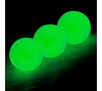 flintronic Balle de Golf Fluorescentes, 3 PCS Balles Golf Phosphorescentes, éclairante Nocturne, pour Entraînement de Nuit et Tir Longue Distance