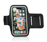 flintronic Brassard de Sport, Universel Brassard Telephone de Sport avec Poche Écouteu clé, pour iPhone 13/13 Pro/14/14 Pro/X, Galaxy S22, Smartphones de Moins 6,1 Pouces, Noir