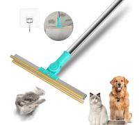 flintronic Brosse Anti Poils Animaux, Rasoir Anti Bouloche, 30cm de Large Râteau à Tapis, Brosse Poil Chat Chien, spécial Brosse Poil avec Manche Télescopique, pour Tapis,canapé