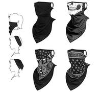 flintronic Cache Cou Tubulaire, Bandana Unisexe Masque Élastique, Tour de Cou Anti-Solaire Bonnet Respirant Anti-poussière UV Résidence pour Moto Vélo Pêche Course Hommes Femmes