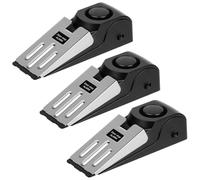 Flintronic Cale Bloque Porte avec Fonction Alarme, 3PCS Butée de Porte avec Alarme, Cale Porte avec Alarme 120 DB, Porte de Sécurité à Réglable pour la Protection Personnelle de la Maison,Voyage