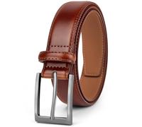 flintronic Ceinture Homme,Ceinture Homme Cuir Brun,100CM, Coffret Cadeau, 1.1'' Large Ceintures Costume Réglable, Classique, pour Occasions Professionnelles et Formelles, Cadeau pour Hommes