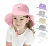 flintronic Chapeau de Soleil Bébé, Bob Bébé Enfant, Réglable UV Protection Chapeau de Pêcheur, Chapeaux de Seau Respirant, Chapeau de Plage pour Piscine Plage Extérieure