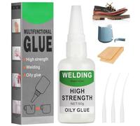 Flintronic Colle Instantanée extra forte, Colle à Base D'huile, Colle Universelle Puissante, Colle à séchage rapide, Colle à L'huile Haute Résistance pour plastique, cuir, métal, bois, céramique(50g)