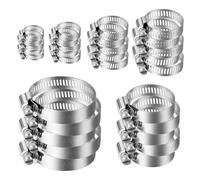 Flintronic Collier de Serrage Tuyau, 30PCS Collier Serrage Inox 304, 6-51mm Réglable, Colliers de Serrage Métallique, Collier Durite pour Famille Tuyau D'eau, Piscine, Machine à Laver, Lave-Vaisselle
