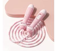 Flintronic Corde à sauter en perles avec compteur, corde à sauter segmentée de 2,5 m, écran LCD, cordes à sauter réglables pour enfants, sans nœuds, perles de qualité et cordon en polyéthylène
