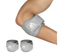 flintronic Coudiere Tendinit, Coudières Épicondylite Réglable, Attelle Coude de Compression avec Rembourrage, Soulagement de la Douleur, pour Tennis, Golfeurs, Blessures de Récupération, 2 Pcs
