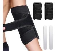 Flintronic Coudiere Tendinite, 2PCS Attelle de Coude Réglable, Orthèse du Coude du Nerf Cubital, avec Attelles Métalliques Amovibles, Appliquer à Tendinite, Coude de Tennis,Adapté Bras Gauche et Droit