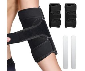 Flintronic Coudiere Tendinite, 2PCS Attelle de Coude Réglable, Orthèse du Coude du Nerf Cubital, avec Attelles Métalliques Amovibles, Appliquer à Tendinite, Coude de Tennis,Adapté Bras Gauche et Droit