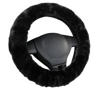 flintronic Couvre Volant de Voiture Universelle, 36-39 cm Housse de Volant en Peluche, Cache Volants de Protection Intégrale, Antidérapant et Confortable, Accessoires Auto Decoration Interieur Protege