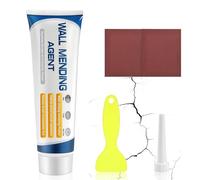 Flintronic Crème de Réparation Murale, Rebouche Petits Trous, Enduit de Lissage Prêt à l'Emploi en Pâte, avec Spatule et Papier Abrasif, pour Reboucher Imperfections et Fissures, 150 g - Bleu