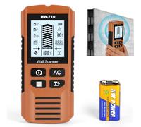 Flintronic Détecteur Mural 5 en 1, Scanner Mural, Détecteur De Boulons Multifonction, Scanneur Murals Avec Ecran LCD Et Alarme Sonore pour Localiser Les Métaux,Chevilles en Bois,Câbles électriques CA