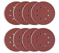 Flintronic Disques Abrasifs Auto-agrippants 125mm, 120 pièces Disque de Ponçage, Disques Abrasifs, 40/60/80/100/150/240/320/600 Grains 8 trous Idéal pour Poncer/Polir/Dérouiller