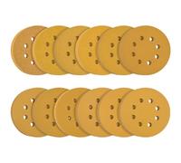 Flintronic Disques Abrasifs Auto-agrippants 125mm, 120 pièces Disque de Ponçage, Disques Abrasifs, 60/80/100/120/150/180/220/240/320/400/600/800 Grains 12 trous Idéal pour Poncer/Polir/Dérouiller