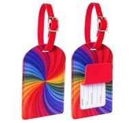 flintronic Étiquettes de Bagage, 2PCS Étiquettes d'identification de Valise, Étiquettes d'étiquette de Sac à Main, Étiquettes de Valise de Bagage, pour Prévenir la Perte des Sacs et Valises
