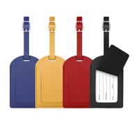 flintronic Étiquettes de Bagage, 4PCS Étiquettes d'identification de Valise, Étiquettes d'étiquette de Sac à Main, Étiquettes de Valise de Bagage, pour Prévenir la Perte des Sacs et Valises