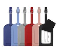 flintronic Étiquettes de Bagage, 6PCS Étiquettes d'identification de Valise, Étiquettes d'étiquette de Sac à Main, Étiquettes de Valise de Bagage, pour Prévenir la Perte des Sacs et Valises