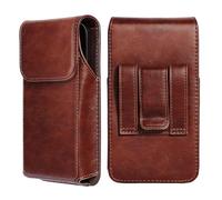 Flintronic Étui de Ceinture Pochette Téléphone Holster, Vertical Ceinture Holster Étui Cuir Boucle Coque, Pochette Ceintures Smartphone Cuir pour Smartphones de 6,1 Pouces iPhone XR 11 12 13 14 15