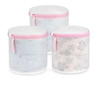 flintronic Filet Linge Machine à Laver, 3PCS Sac à Linge Cylindrique avec Fermeture Eclair pour Le Lavage De Machine, Filets à Lavage Réutilisation pour Blouse, Bas, Dessous, Soutien-gorge, Lingerie