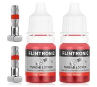 flintronic Frein Filet, Thread Lock, Adhésif de Force Moyenne et Forte pour Écrous, Boulons, Fixations Métalliques, Fixations Métalliques, Empêche Le Desserrage, Anti-Corrosion,(5ml + 5ml)