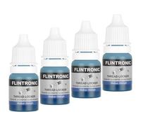 Flintronic Frein Filet, Thread Lock, Adhésif de Moyenne pour Écrous, Boulons, Fixations Métalliques, Fixations Métalliques, Empêche le Desserrage, Anti-Corrosion, 4 * 5ml