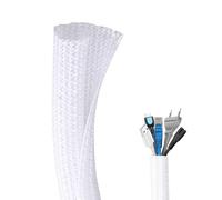Flintronic Gaine Cable Informatique, 3 Mètre Φ13-25mm Gaines de Câbles Ajustable, Protecteur de Cordon, Manchon de Câble Gaine Bureau pour Ordinateur/Automobile TV/Ordinateur/PC/USB/Audio