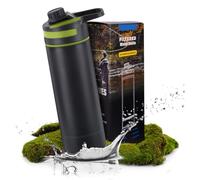 Flintronic Gourde Filtrante, 800ML Filtre à Eau pour L'extérieur Eau Potable, Bouteille Filtrante de l'Eau Réutilisable, Filtre Eau pour le Camping, la Survie et les Voyages