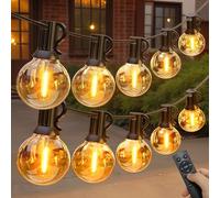 flintronic Guirlande Lumineuse Extérieure 19.5M, Guirlande Lumineuse Exterieure avec 30+2 G40 LED, Ampoules IP44 Imperméable, Guirlande Guinguette Extérieure pour Patio Jardin Balcon Fête Noël
