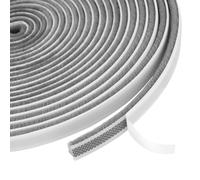 Flintronic Joint Brosse porte Coulissante, oint brosse porte coulissante Polypropylène, 9mm(B) x 5mm(D) x 6M(L) Autocollante Joint Brosse Porte pour L'isolation la Protection Contre le Vent, Gris