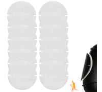 Flintronic Joint Cheminée, 12PCS 155mm Joint d’Étanchéité pour Tuyau de Poêle, Fibres Céramiques, Résistant à la Chaleur Jusqu'à 1260 °C pour Clapet Tuyau de Poêle (Blanc)