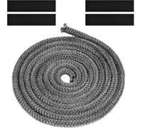Flintronic Joint Tressé pour Insert et Poêle - 8mm x 5m en Fibre de Verre avec 4 Ruban, Réfractaire pour Cheminée, Poele a Bois - Résistant à 600°C