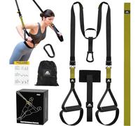 flintronic Kit d'entraînement à Suspension, Sangles de Suspension Multifonction Kit, d'entraînement Tout-en-Un avec Sangles Réglables pour Brûler des Graisses, Construire du Muscle