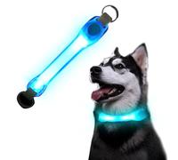 Flintronic Laisse Lumineuse pour Chien, Etanche Clignotant Collier de Chien LED avec 2 Modes d'Eclairage, Colliers pour Animaux de Compagnie Lumineux Harnais Lumineux pour Chien Chats la Nuit