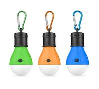 Flintronic Lampe de Camping, 3pcs Lanterne de Camping LED avec Crochet, Lampe de Tente de Camping Portable Lumière de Secours étanche Pour le Camping pour Randonnée Pêche Chasse