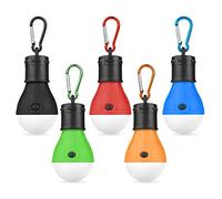 Flintronic Lampe de Camping, 5pcs Lanterne de Camping LED avec Crochet, Lampe de Tente de Camping Portable Lumière de Secours étanche Pour le Camping pour Randonnée Pêche Chasse
